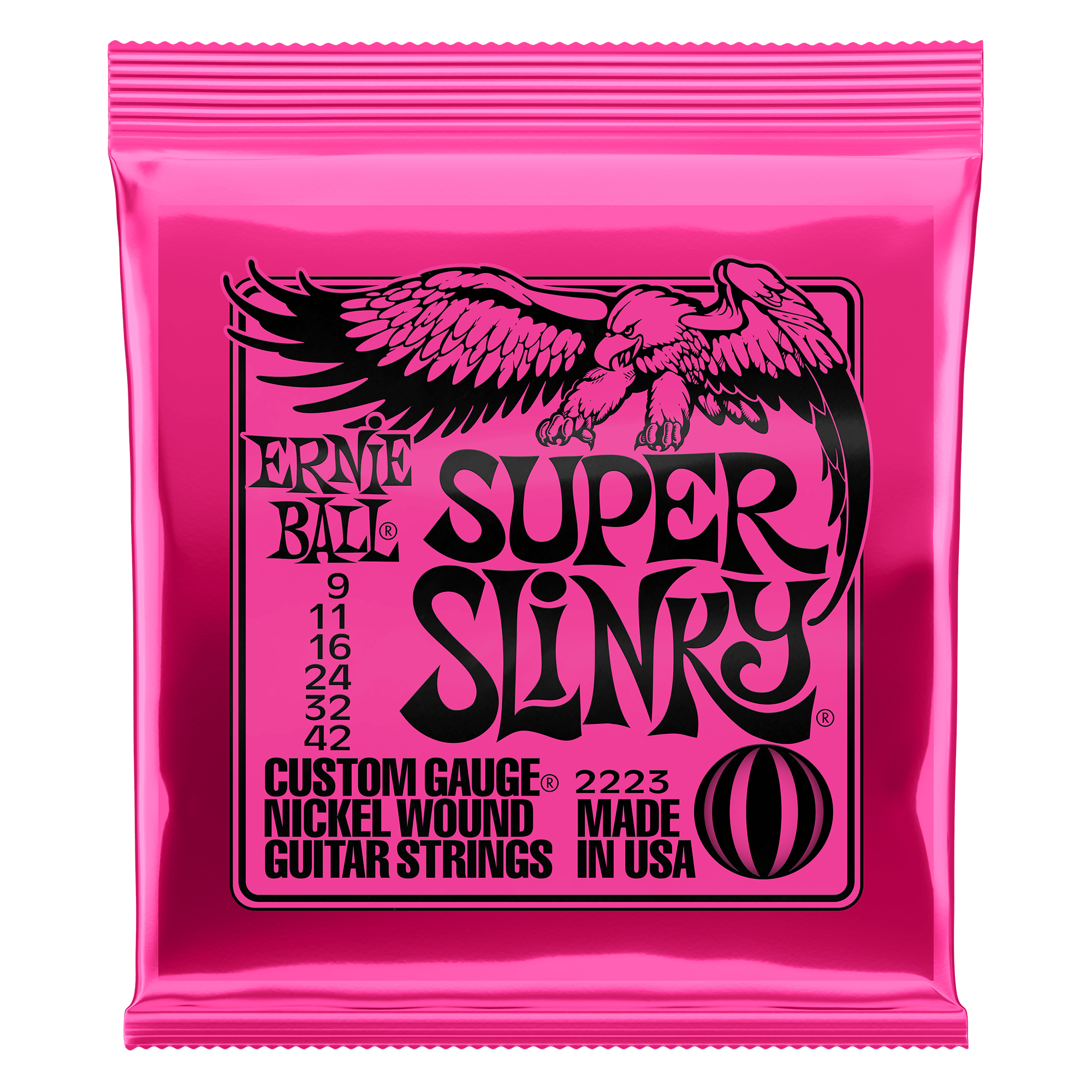 Ernie Ball Super Slinky 9 - 42 Electric Guitar Strings