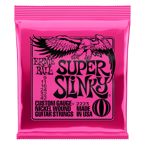 Ernie Ball Super Slinky 9 - 42 Electric Guitar Strings