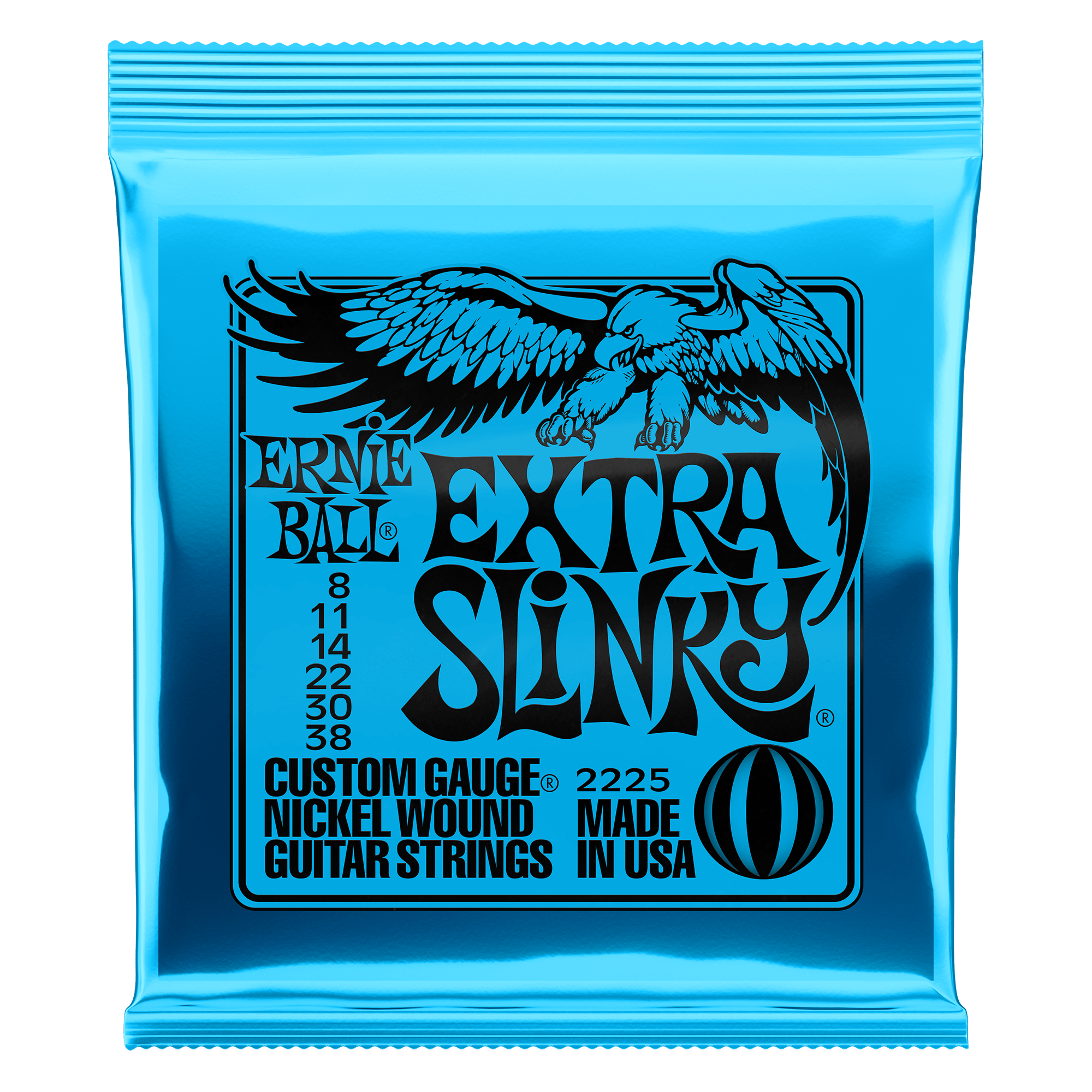 Ernie Ball Extra Slinky 8 - 38 Electric Guitar Strings