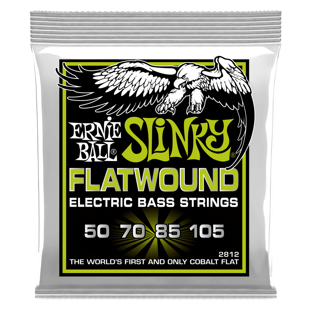 Ernie Ball Regular Slinky Cobalt Flatwound Bass Guitar Strings 50 - 105
