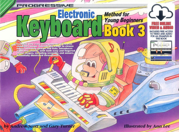Progressive Keyboard Method For Young Beginners: Book 3 (Book/Online Audio)