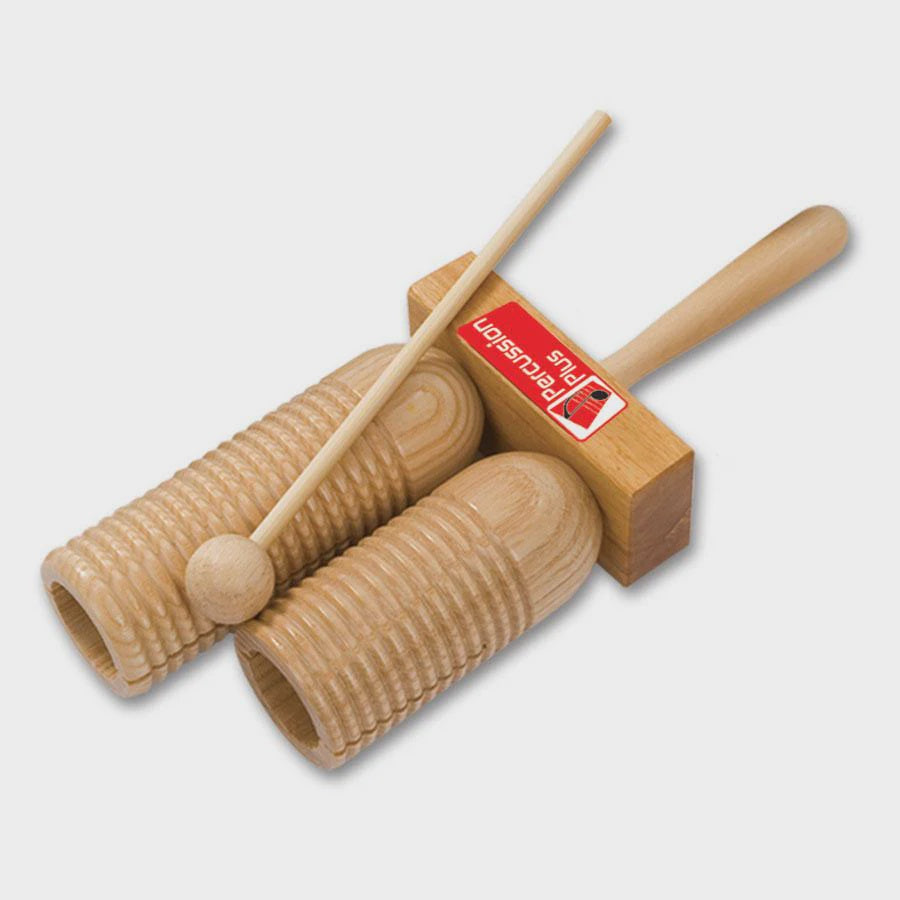 Percussion Plus (PP252) Double Wooden Guiro /Tone Block