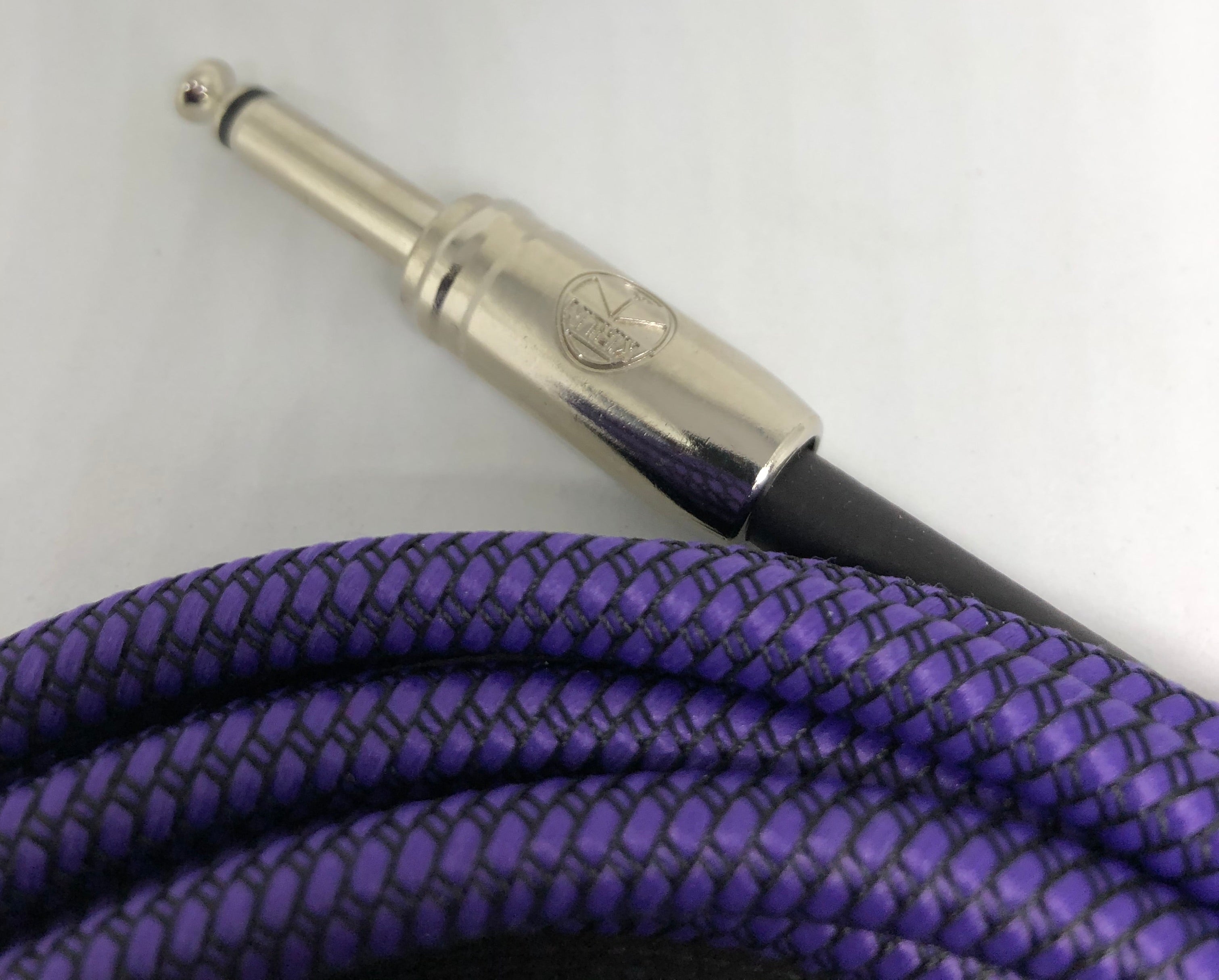 Kirlin 10ft / 3m Purple Woven Straight - Straight Jack Cable