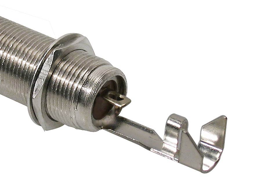 Switchcraft (SC-151) Nickel Thick Panel / Barrel Jack Socket - 2 Pole