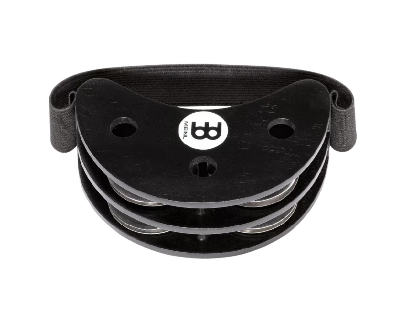 Meinl FJS2S-BK Siam Oak Foot Tambourine - Stainless Steel Jingles