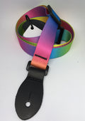 LG 1" Sherbet Rainbow Webbed Ukulele Strap