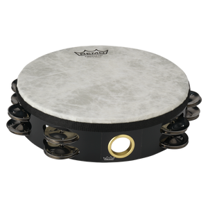 Remo Fiberskyn Quadura 8" Double Row Headed Tambourine - Black