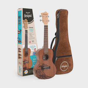 Octopus (UK230CW) Wave Concert Ukulele + Gig Bag