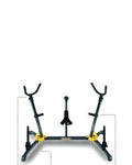 Hercules dual saxophone stand with pegs