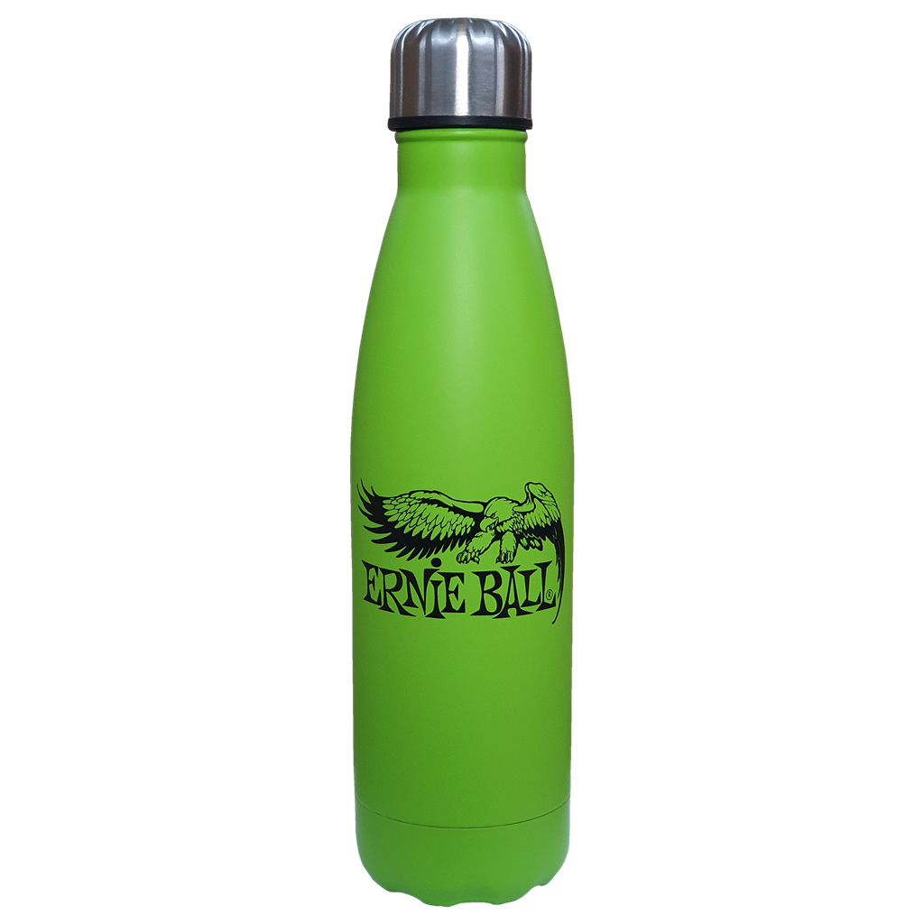 Ernie Ball (EBWBRS) Metal Water Bottle - Regular Slinky Lime