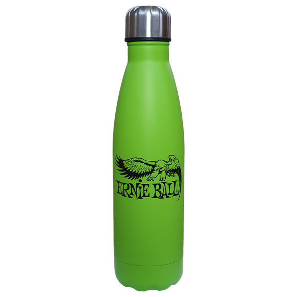 Ernie Ball (EBWBRS) Metal Water Bottle - Regular Slinky Lime