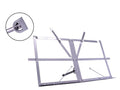 Folding table top music stand - Silver