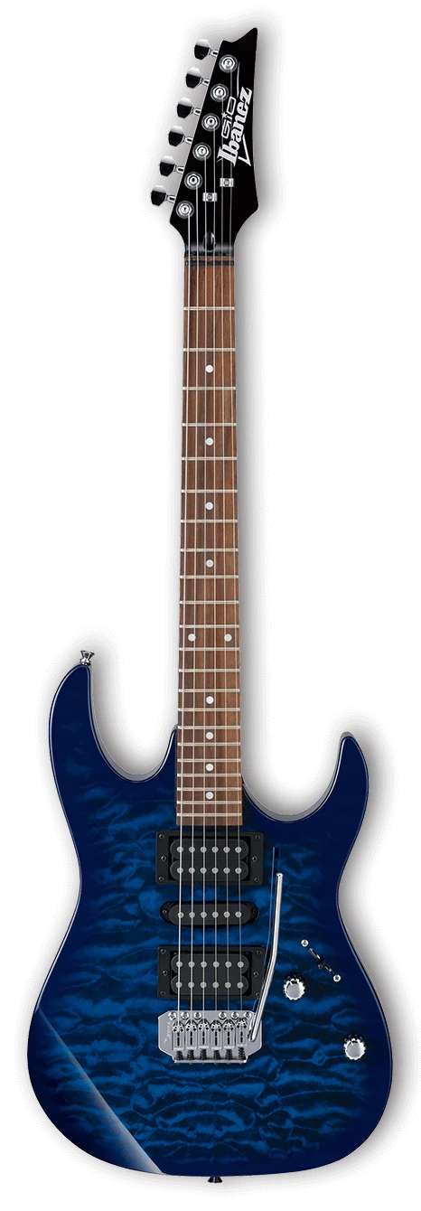 Ibanez Gio (GRX70QA-TBB) Transparent Blue Burst Electric Guitar