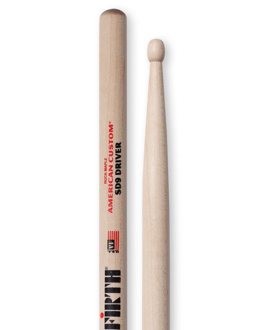 Vic Firth SD9 Driver Wooden Tip Drumsticks - Maple