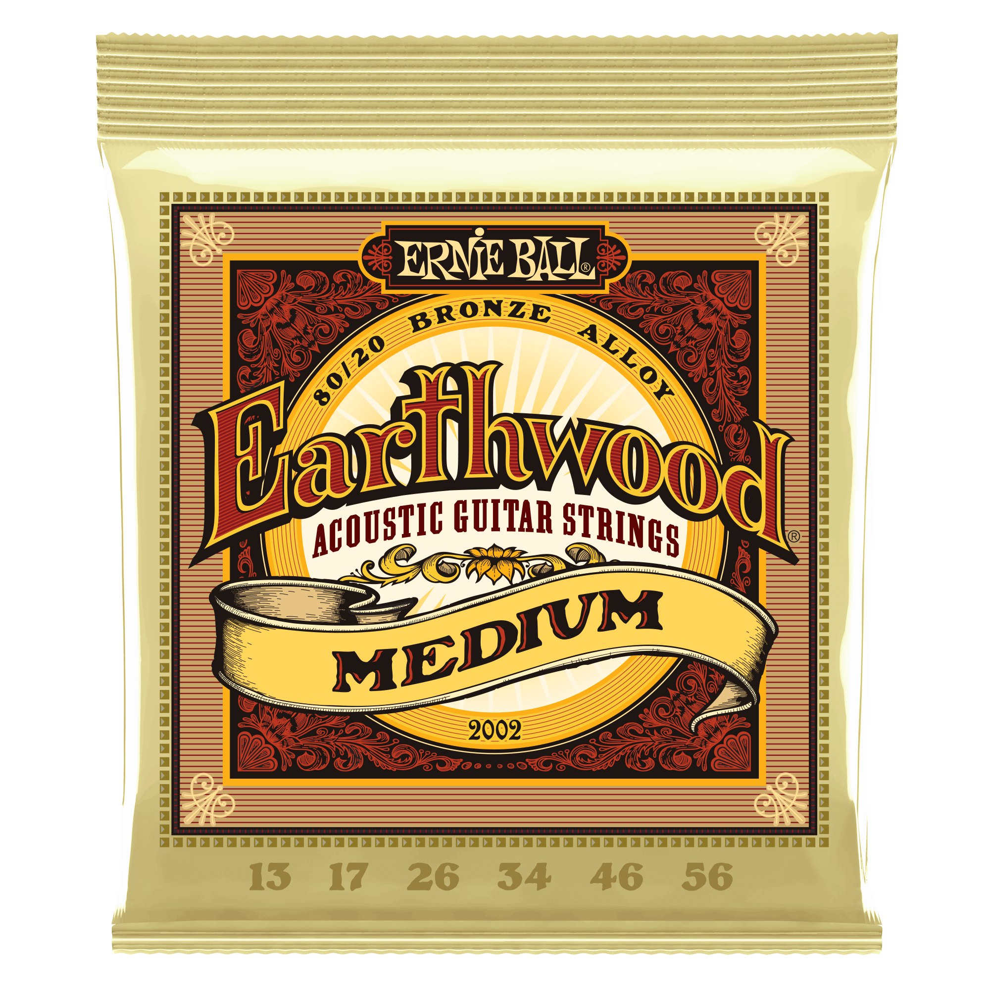Ernie Ball Earthwood Medium 80/20 Bronze Acoustic Strings