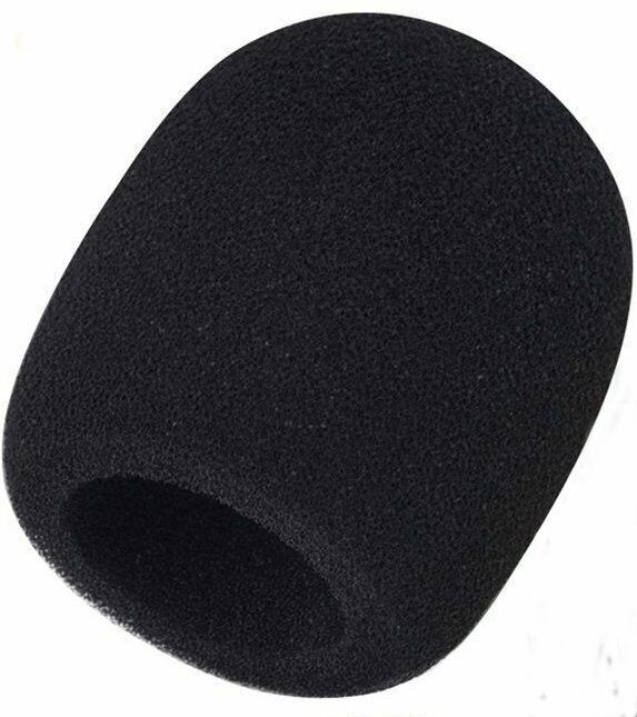 Black Foam Microphone Windshield