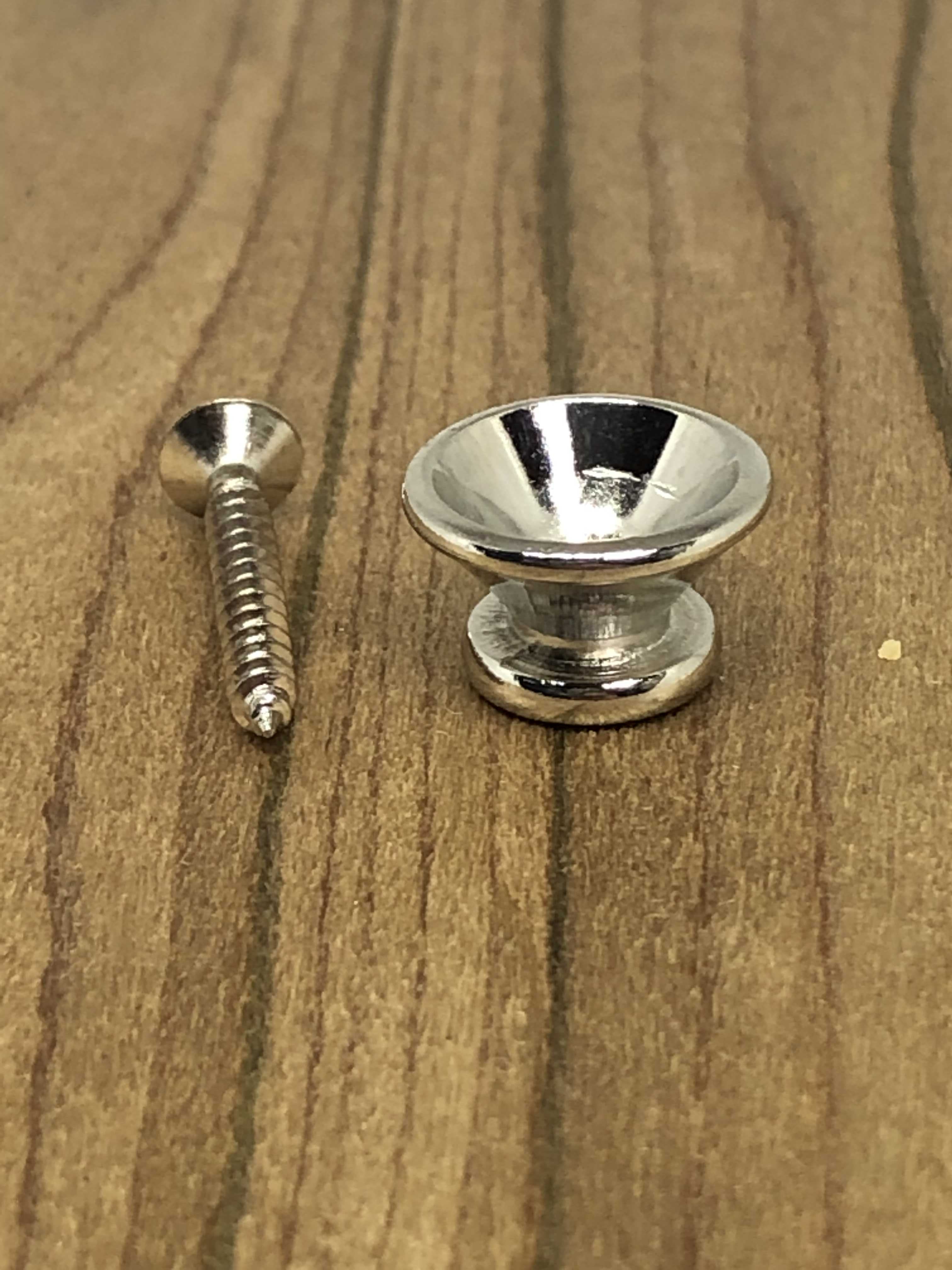 Chrome guitar end pin / strap button