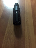 XLR male plug - black