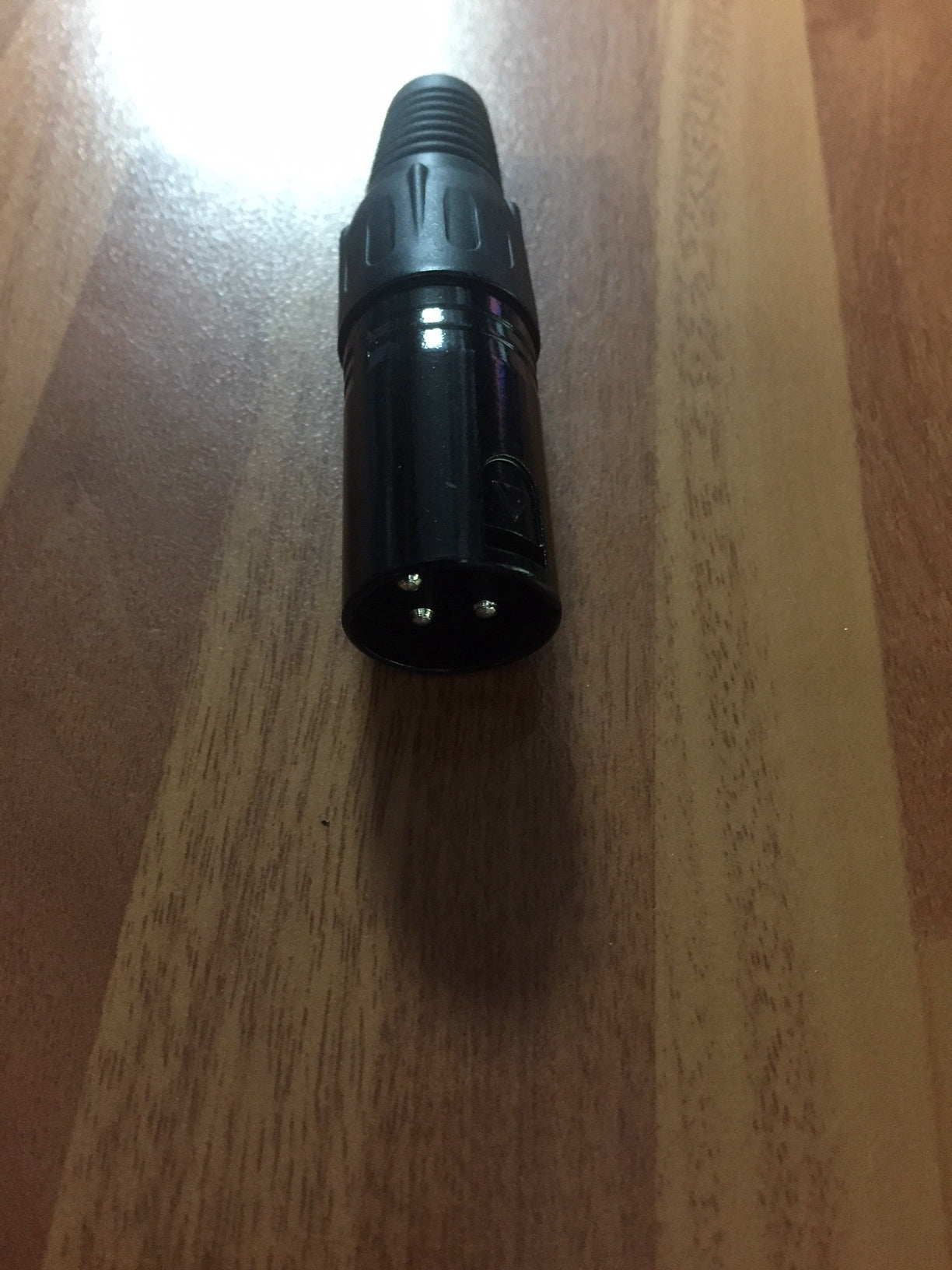 XLR male plug - black