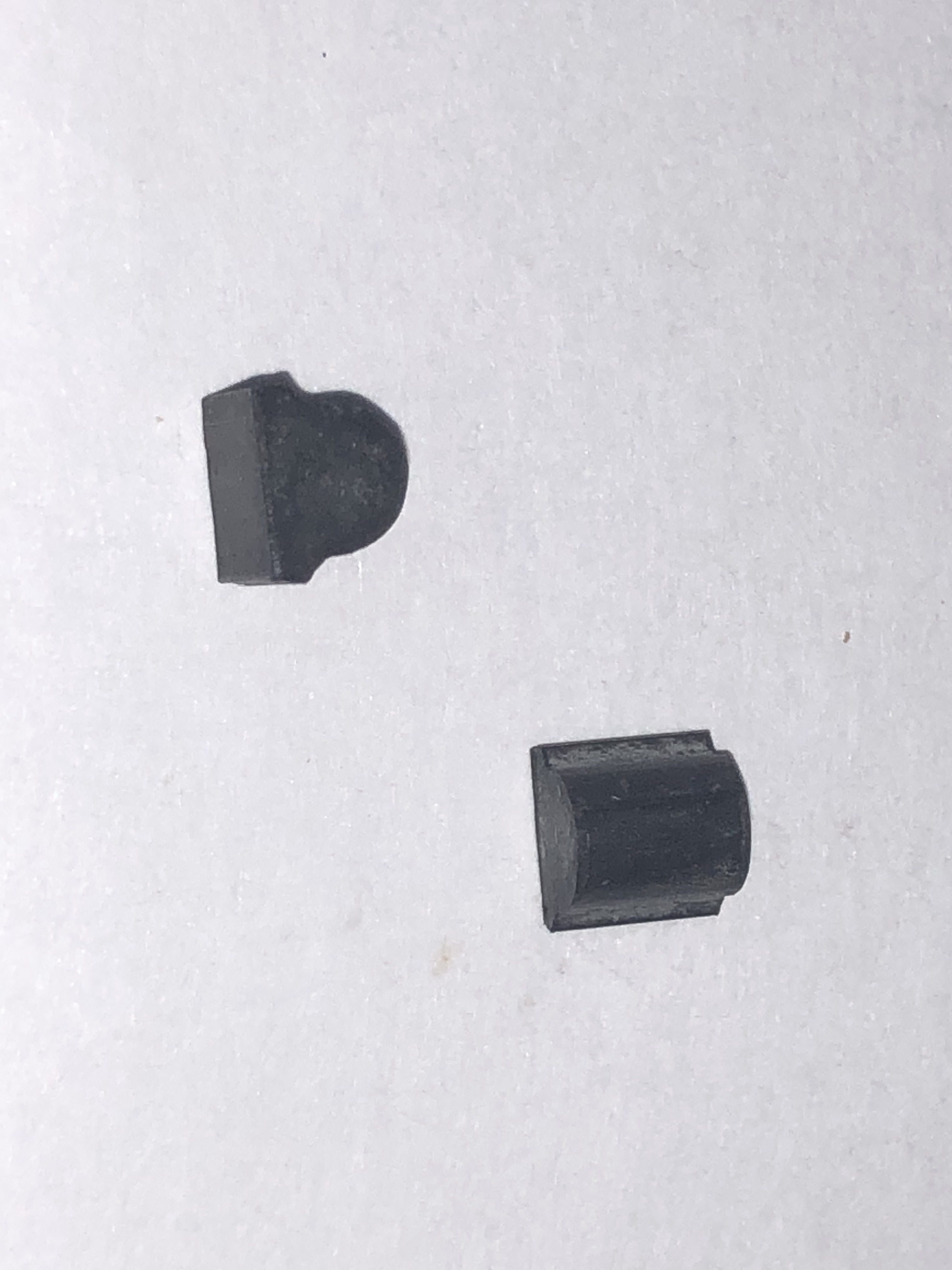 Rubber rotary valve stop bumper