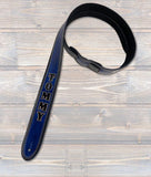 Full grain leather personalised guitar strap