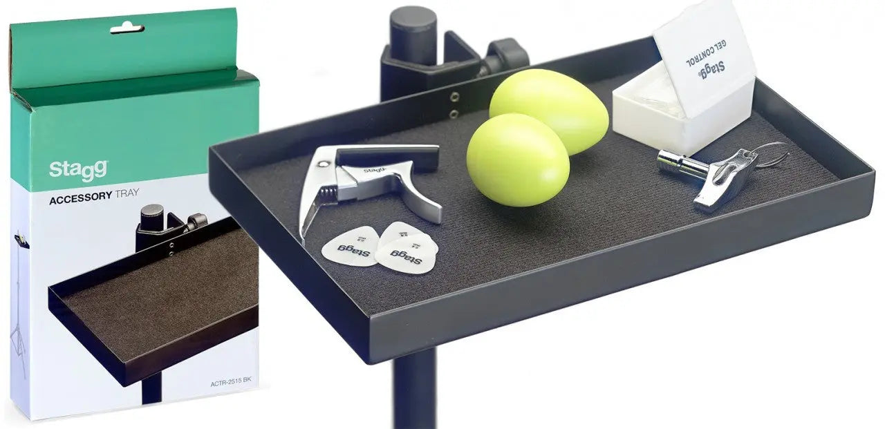 Stagg Clamp On Accessory Tray - 25 x 15 x 2.5 cm