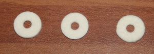 14.3mm white felt washer ( pack 3 )
