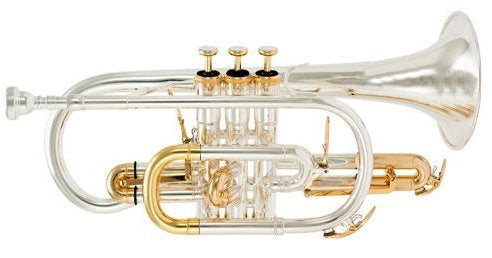 Concordia CCR700SG silver plated cornet with triggers