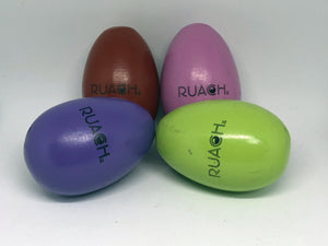 Ruach Wooden Single Egg Shaker - Assorted  Colours