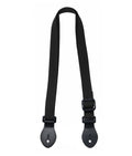 LG 1" Black Webbed Ukulele Strap