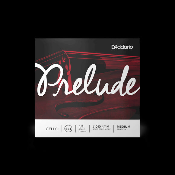 Prelude By D'Addario (J1010 4/4M) 4/4 Cello String Set - Medium Tension