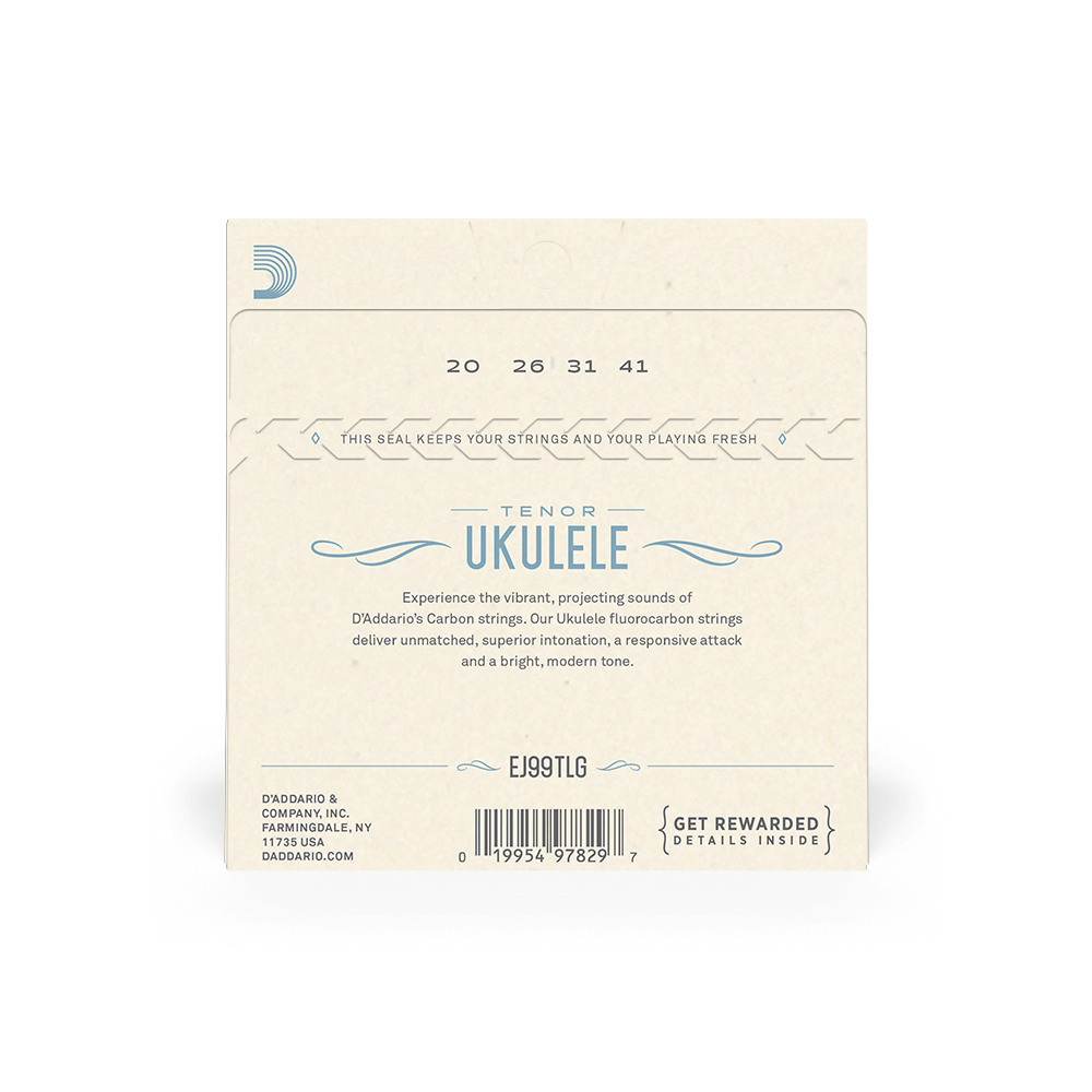D'Addario (EJ99TLG) Fluorocarbon Tenor Ukulele Strings - Low G