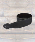 LG "Softy" X-LONG Black Leather Guitar Strap