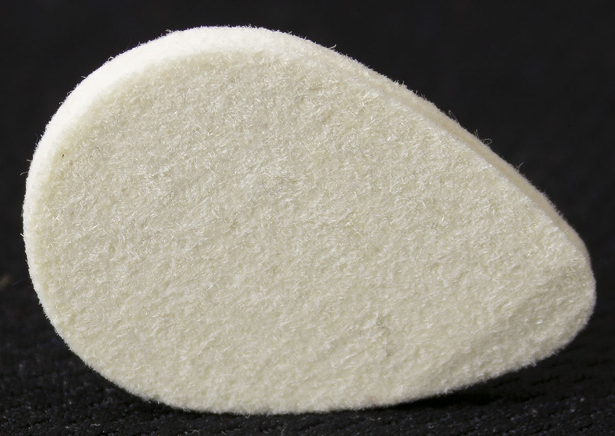 Grover hard oval ukulele felt plectrum