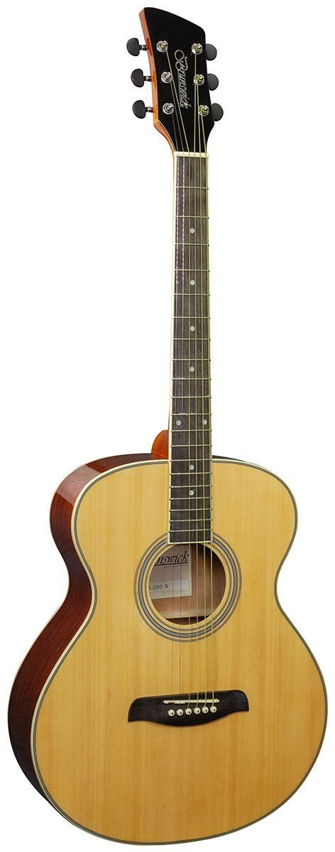 Brunswick BFL200 Left Handed Grand Auditorium Acoustic Guitar - Natural Gloss