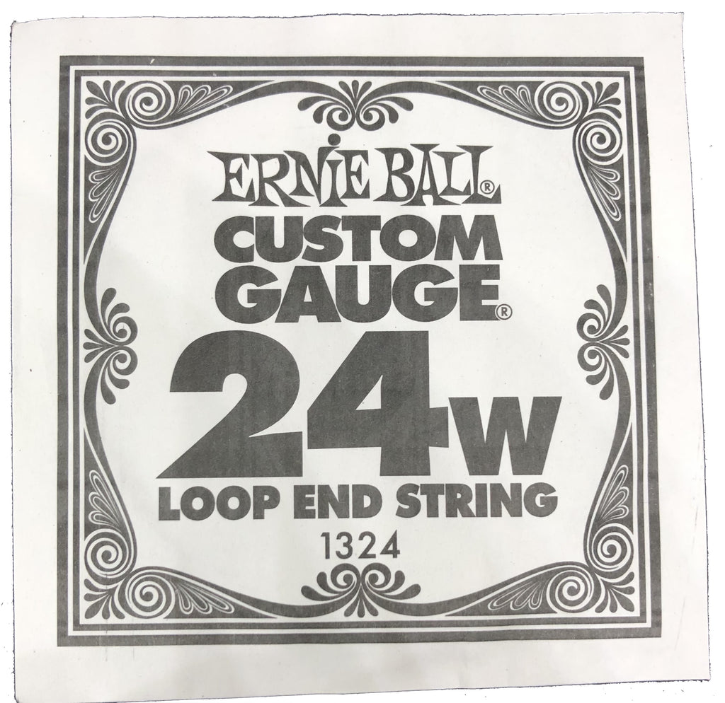 Single .024 Loop end stainless steel wound banjo / mandolin string