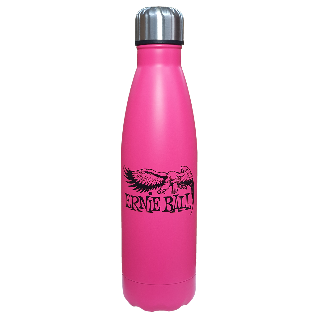 Ernie Ball (EBWBSS) Metal Water Bottle - Super Slinky Pink