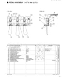 WB97020R Clavinova pedal printed circuit board
