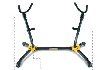 Hercules dual saxophone stand