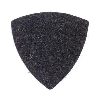Felt Tones Gypsy 5mm Stiffened Black Wool Large Triangle Plectrum