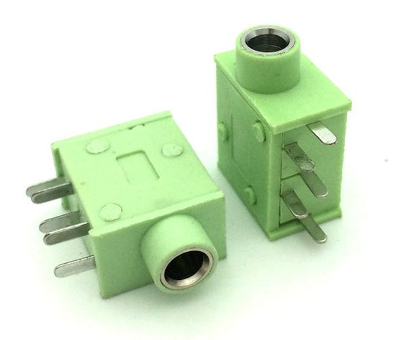 PJ325 Green 3.5mm headphone socket