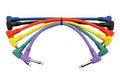 Kirlin 6" / 15cm Moulded Angled - Angled Jack Patch Cables - Pack of 6