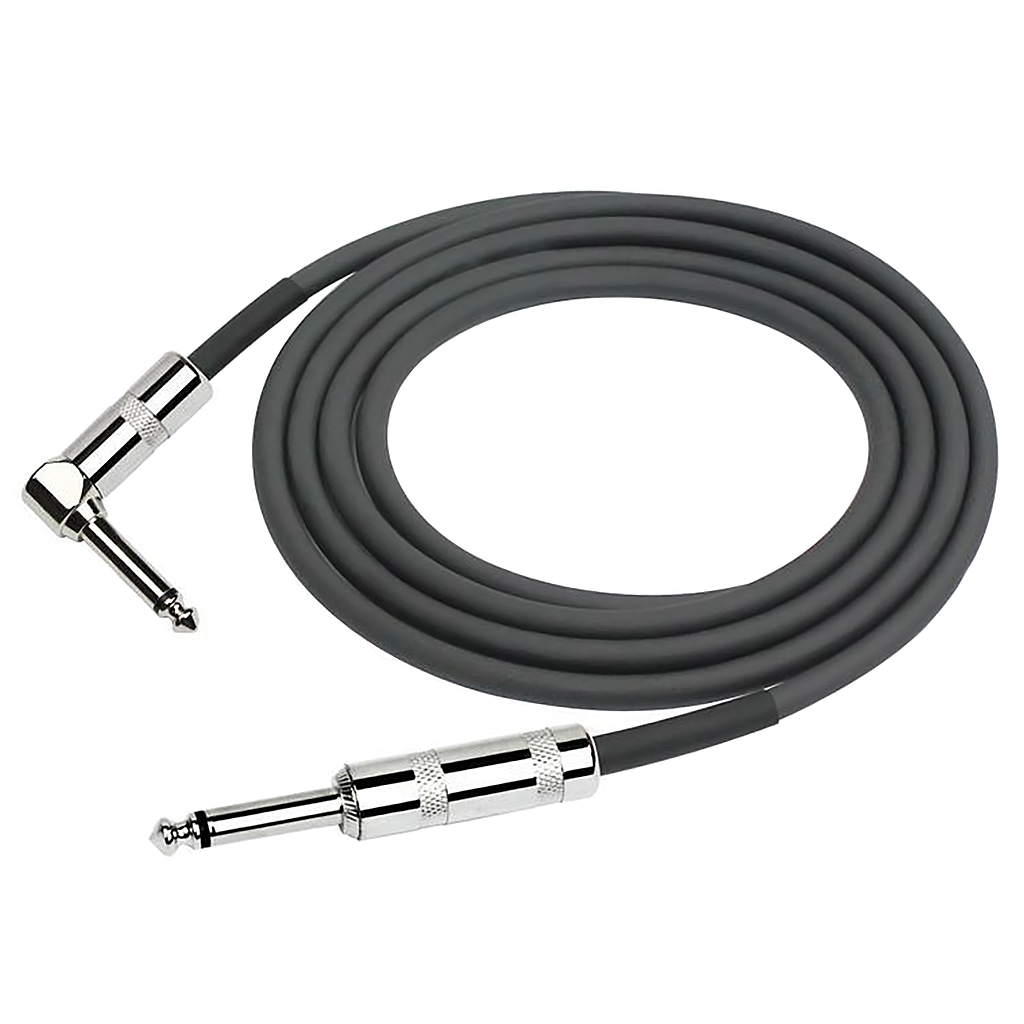 Kirlin 10ft / 3m  Straight - Angled Jack Instrument Cables