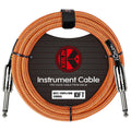 Kirlin 10ft / 3m Orange Woven Straight - Straight Jack Cable