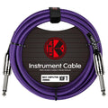 Kirlin 10ft / 3m Purple Woven Straight - Straight Jack Cable
