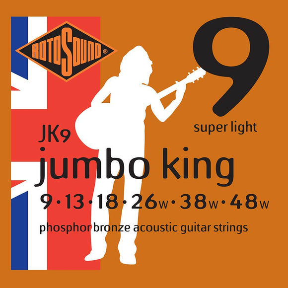 Rotosound (JK9) Super Light Jumbo King Phosphor Bronze 9 - 48