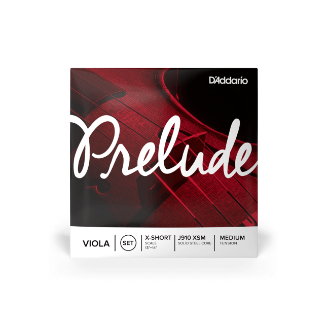Prelude By D'Addario Extra Short Viola String Set - Medium Tension - 13" - 14"