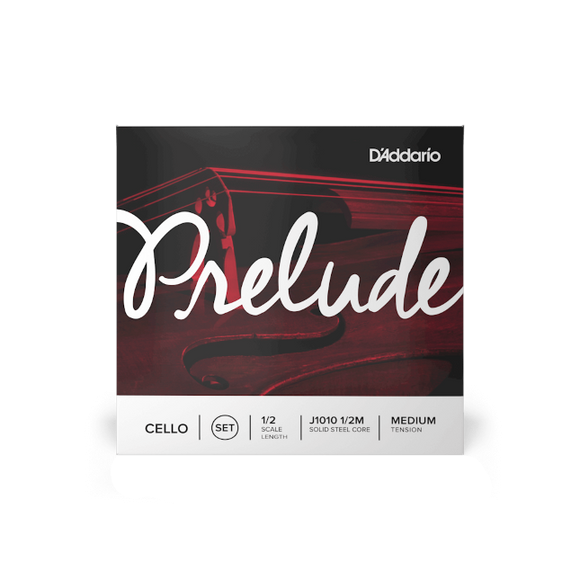 Prelude By D'Addario (J1010 1/2M) 1/2 Cello String Set - Medium Tension