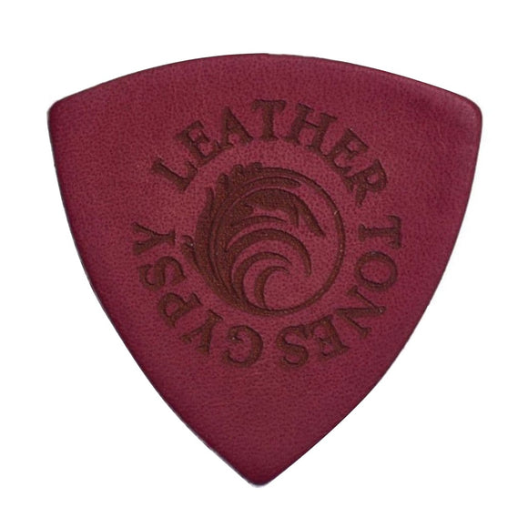 Leather Tones Gypsy 3mm Cognac Leather Large Triangle Plectrum