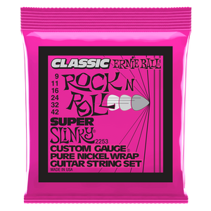 Ernie Ball Classic Pure Nickel Super Slinky 9 - 42 Electric Guitar Strings